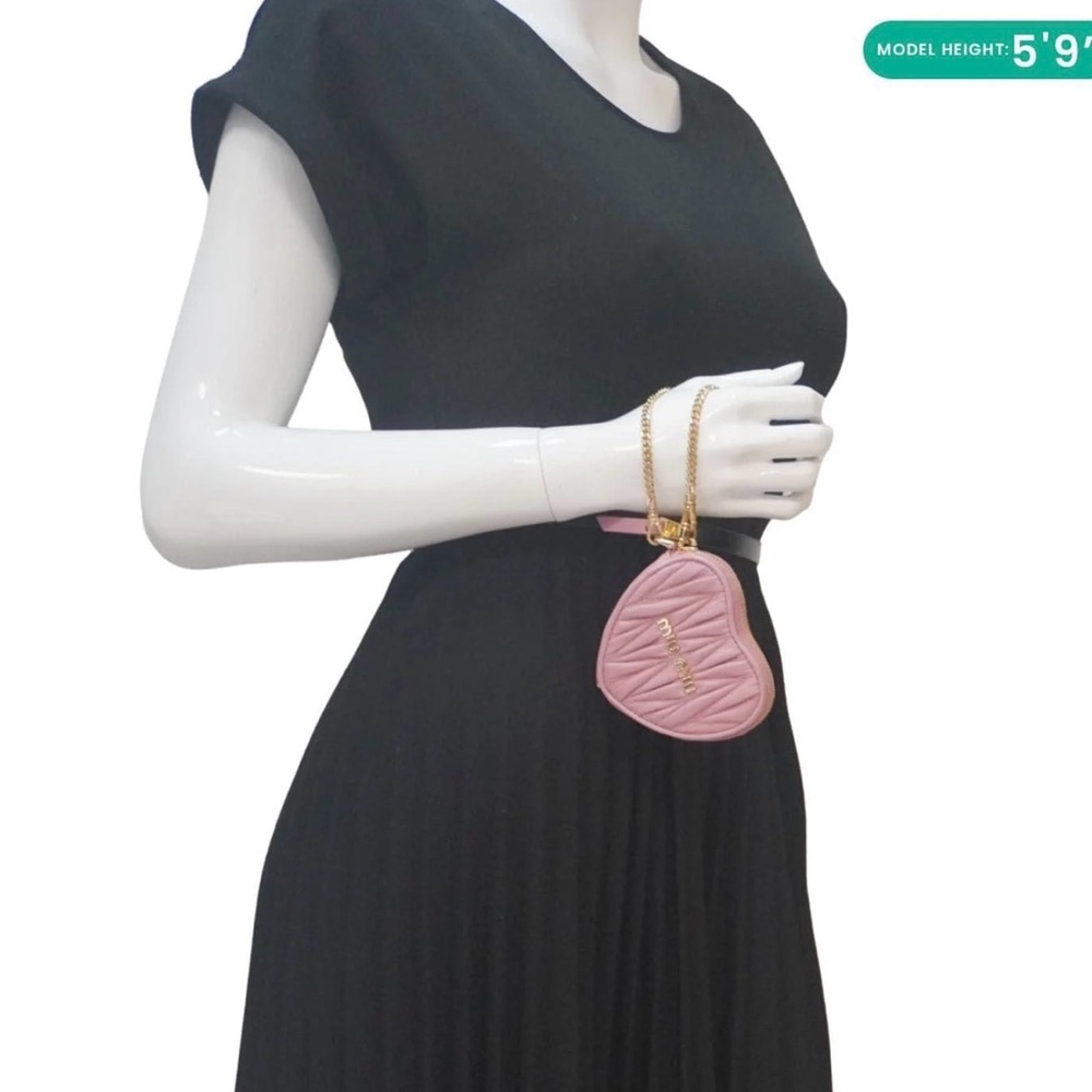 Miu Miu Light Blue Heart-Shaped Coin Purse - Picture 6 of 6